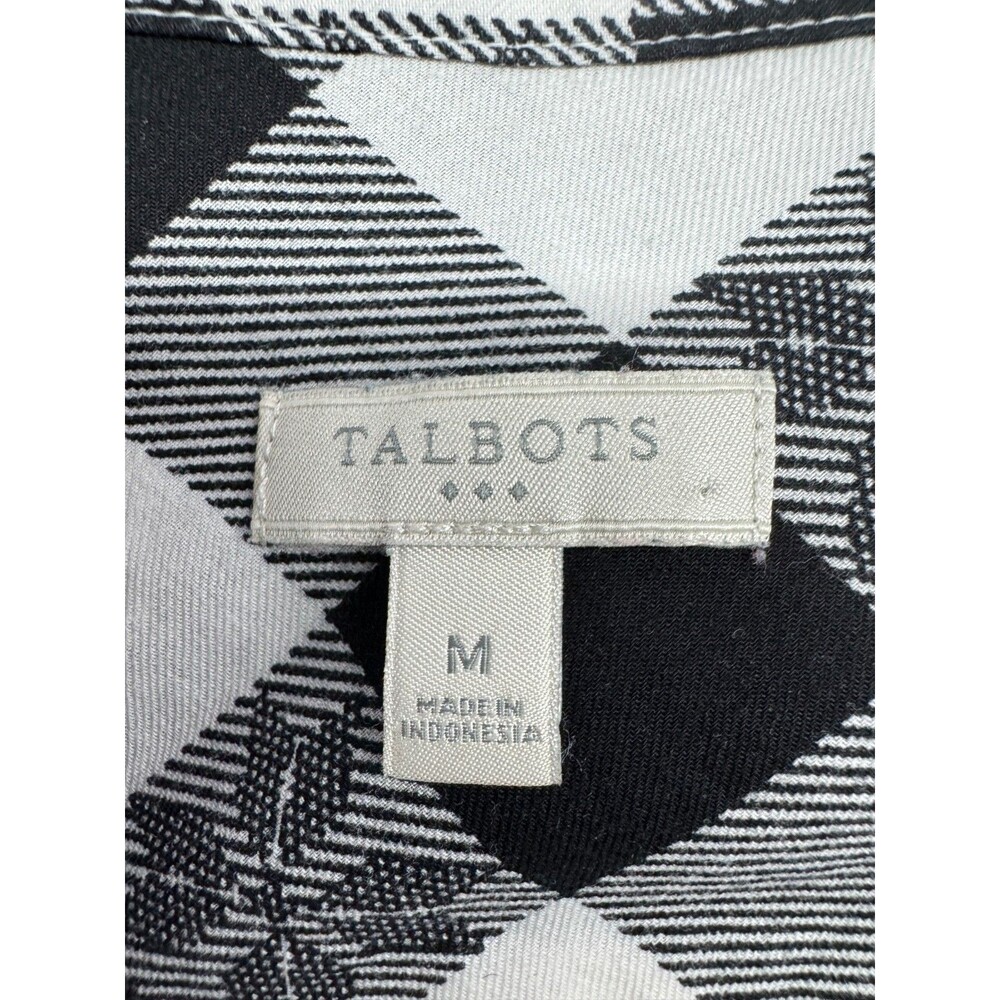 Talbot's Long Sleeve Check Pattern Button Down Bl… - image 5